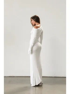 SNDYS Reyna Maxi Dress in White Medium New Womens Long Gown thumbnail 11