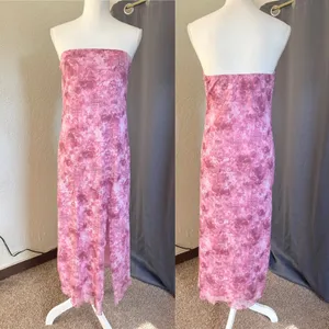 Full Tilt Fairycore Tube Maxi Dress Womens XL Pink Floral Strapless Slit Y2K thumbnail 2