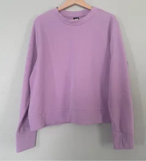 Avia Purple Lavender Crewneck Sweatshirt Workout Activewear Athleisure Casual thumbnail 1
