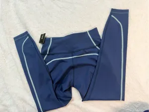 Peloton Teal High-Waist Performance Leggings with Logo thumbnail 7