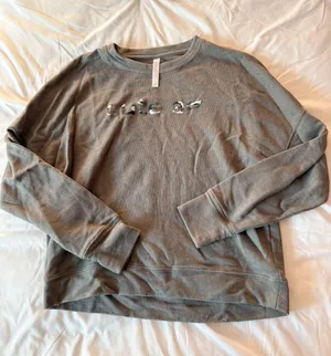 Grey Cute AF Crewneck Lightweight Sweatshirt Size Small thumbnail 1