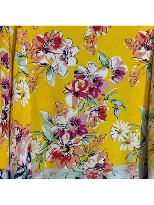NWOT ANTHROPOLOGIE AKEMI KIN Yellow Floral Boho Kimono Cardigan OSFM thumbnail 10