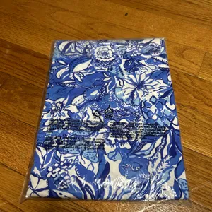 Lilly Pulitzer Lela Henley Tank Dress Womens Size Medium Blue Tang Flocking NWT thumbnail 4