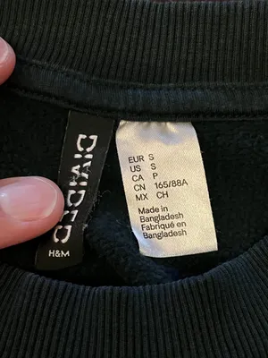Female Equals Future H&M Divided Sweatshirt Womens Small Navy Graphic Crewneck thumbnail 5