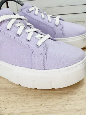 Timberland Laurel Court Low Lace Up Canvas Sneakers Lilac‎ Purple Women 9.5 thumbnail 7