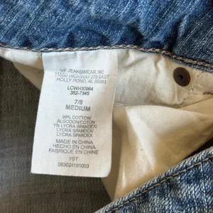 Lee One True Fit Jean Womens 7/8M Blue Bootcut Denim Embroidered Pockets Y2K Vtg thumbnail 6