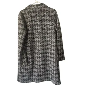 Mellow‎ Day Houndstooth Long Career Cardigan Sweater Interview Outfit Women thumbnail 4