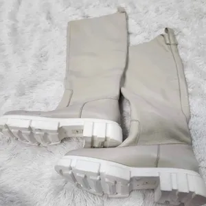 Free People Brooks Tall Boots Chalk Chunky Slip On Boots Size 40. Sh4 thumbnail 5