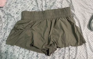 FP Movement Shorts Flirt Green Get Your On Olive Large thumbnail 1