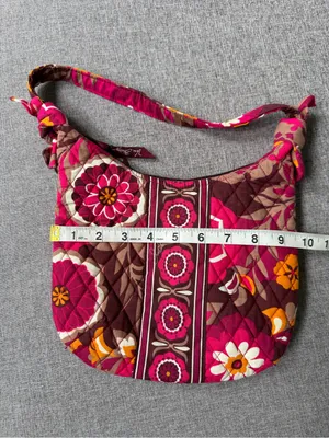 Vera Bradley Retired Olivia Bag in Pink Carnaby Print Hobo Small Shoulder Purse thumbnail 8