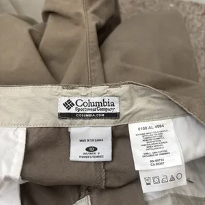 Columbia Canvas Shorts Womens Size 10 Khaki Brown Hiking Gorpcore Granola Girl thumbnail 5