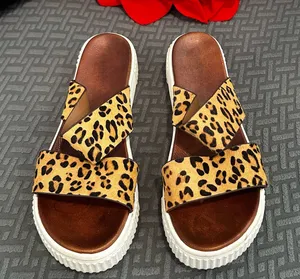 Altar’d State leopard print platform sandals thumbnail 1