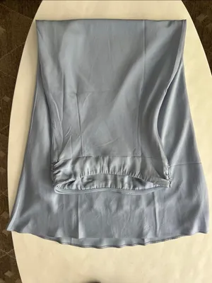 NIA Tana Strapless Dress in Pale Blue Medium $108 thumbnail 5