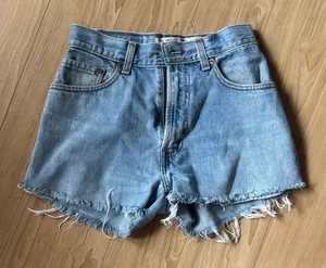 Levi's Light Blue Jean Shorts thumbnail 1