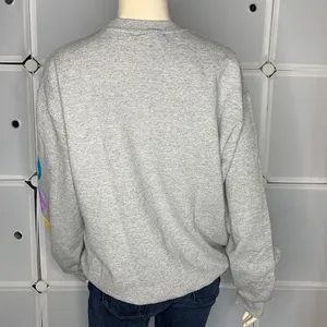 Smiley World Gray Winky Face Pullover Sweatshirt Size Medium thumbnail 7