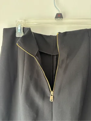 Zara Black High Waisted Wide Leg Trouser Dress Pants Business Professional Work thumbnail 9