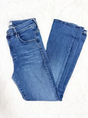 MOTHER The Insider Ankle Jeans Size 29 Heirloom Blue Flare Revolve thumbnail 10