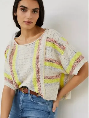Anthropologie Pilcro Beachside Sweater Oversized XS thumbnail 1