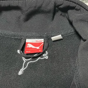XS/S Puma Ukrainian Sleeve Patch Black Zip-Up Jacket Athletic Sport thumbnail 6