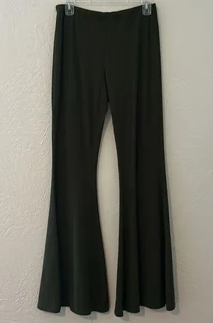 Forever 21 Army Green Bell Bottom Flair Leggings thumbnail 1