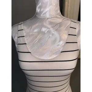 DKNY Seamless Striped Ribbed Tank Bodysuit medium thumbnail 3