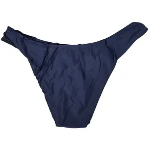 J. Crew Curved-waist cheeky‎ bikini bottom Navy S NWT thumbnail 2