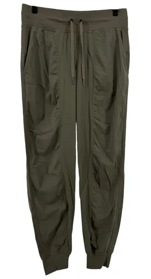Lululemon Dance Studio‎ Mid-Rise Jogger Carob Brown Green Women 6 Active W5ENMS thumbnail 1