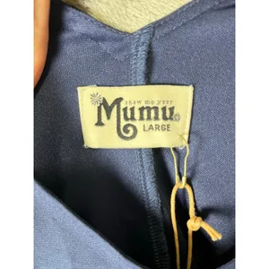 Show Me Your Mumu Kendall Maxi Dress Navy Blue Wedding Bridesmaid Large New thumbnail 6