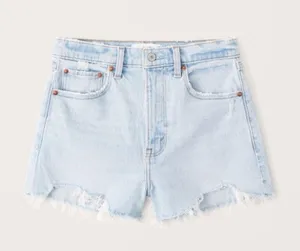 Abercrombie The Mom High Rise Denim Shorts thumbnail 1