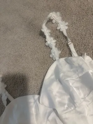 White beginning boutique dress thumbnail 2