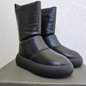 Vagabond Aylin Puffer Tall Boots Black Leather Women's Size 8 Sold Out‎ UO thumbnail 3