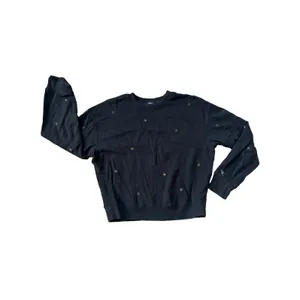 Rails Sweatshirt Womens S Small Black Ramona Bronze Star Embroidered Pullover thumbnail 2