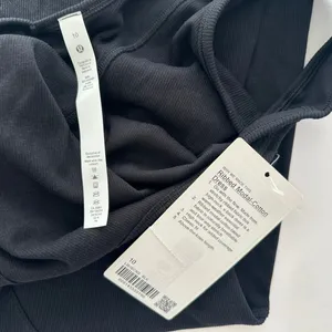 Lululemon Ribbed Modal-Cotton Dress Black NEW Size 10 Athletic Loose Fit thumbnail 6