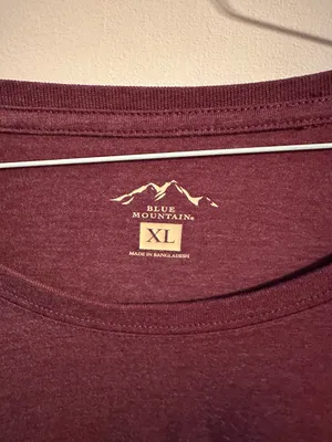 Blue mountain Maroon Long Sleeve Tshirt thumbnail 2