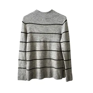 Old Navy‎ Sweater Women Size Small Gray Mock Neck Career Business Casual Preppy thumbnail 2