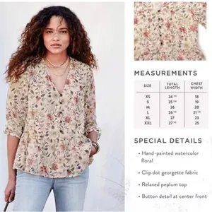 Matilda Jane Good Hart Floral Zilker peplum blouse thumbnail 2