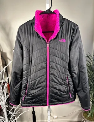 E11. The North Face Black/Pink Reversible Jacket thumbnail 1