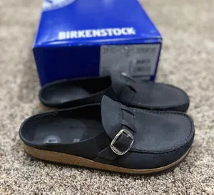 Birkenstock New w Box Buckley Black Suede Leather Narrow Width EU 39 (US L8, M6) thumbnail 1