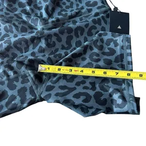 Balance Athletica Womens M Ascend Rider Biker Shorts King Cheetah Midnight Black thumbnail 8
