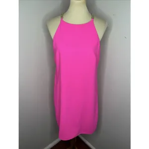Lilly Pulitzer Adrienne Dress in Raz Berry Hot Pink Sz 8 thumbnail 2