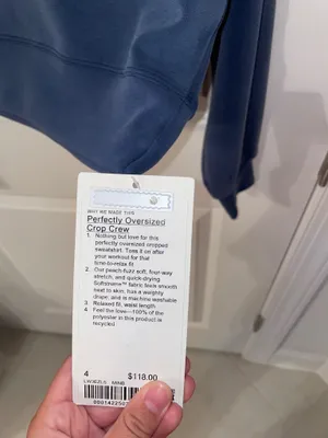 Lululemon Perfectly Oversized Cropped Crew Softstreme thumbnail 3