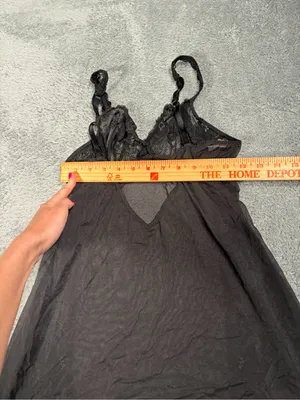 Victoria’s Secret Black Lace Slip Nightdress y2K medium thumbnail 12