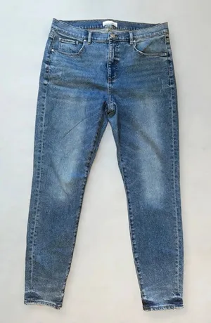 LOFT Women's Skinny Stretch Jeans Sz 12 31 Blue Medium Wash Inseam 27 thumbnail 1