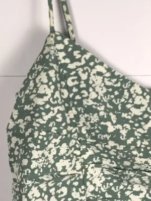 Abercrombie Fitch Womens S Sage Green Ruched Mini Dress Bodycon Party Y2K thumbnail 5