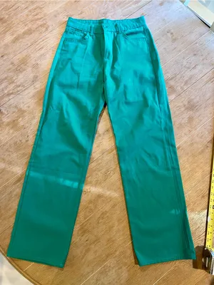 Woman’s Kelly Green Light Denim Pants, size Large thumbnail 1