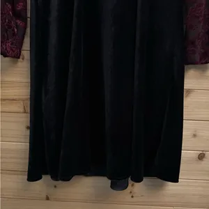 Vintage Molly Malloy Medium Floral Burnout Velvet Long Sleeve Whimsigoth Dress thumbnail 10