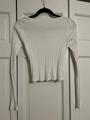 Brandy Melville White Button Down Shirt thumbnail 4