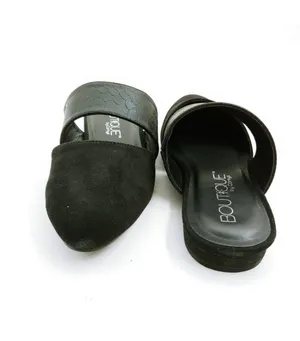 Boutique By Corkys Black Mules thumbnail 3
