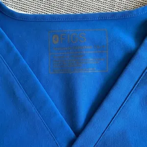 Figs Casma Scrub Top Size XL/P Royal Blue thumbnail 6
