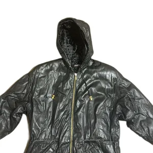 Wilsons Leather Women's Thinsulate‎ Hooded Parka Jacket black size Small 90s thumbnail 4